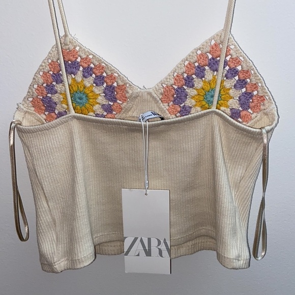 Zara crochet tank top, size M/L, NWT - Picture 4 of 6